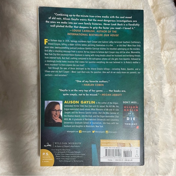 🦋 3‎ for $18 Books! 🦋 Never Look Back by Alison Gaylin - Picture 3 of 3
